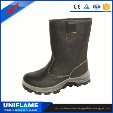 Leather High Cut Men Steel Toe PU Sole Work Shoes Safety Boots